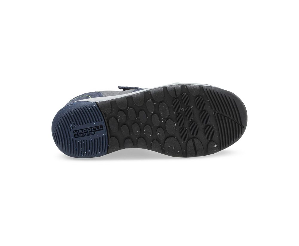 Buty Sportowe Merrell Dziecięce Granatowe/Szare - Bare Access Steps® Alpine - 087143-ECX